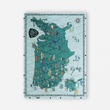 Puffer Blanket: National Parks and Monuments Map by Nomadix in Loveland CO