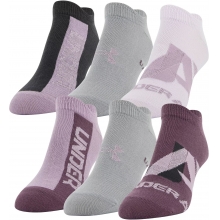 Women's Essential 2.0 No Show Socks - 6 Pack by Under Armour